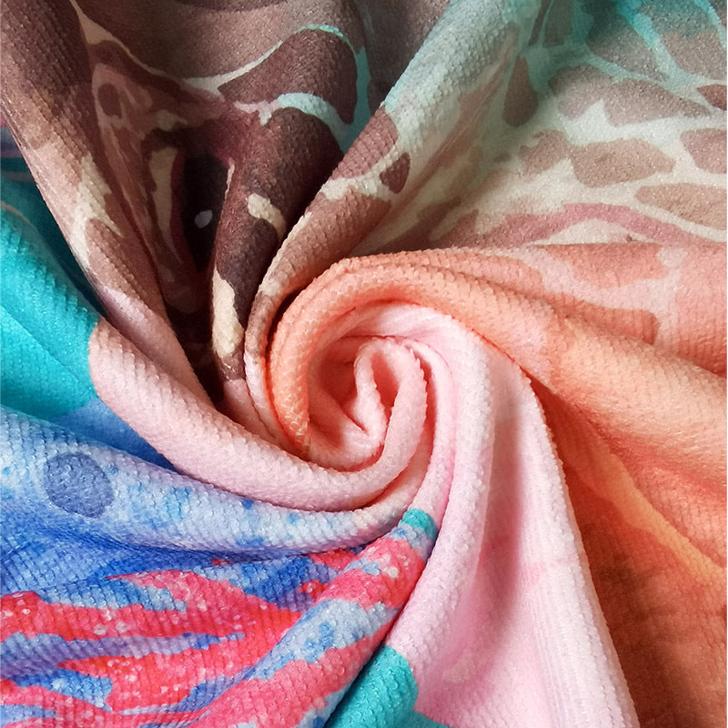 Beach towel with mirrored mandala design Kalsten