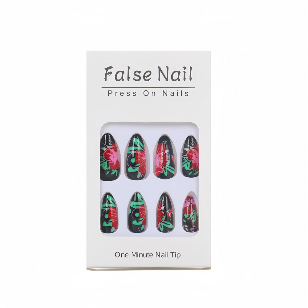 Artificial nails with floral designs Kalsten