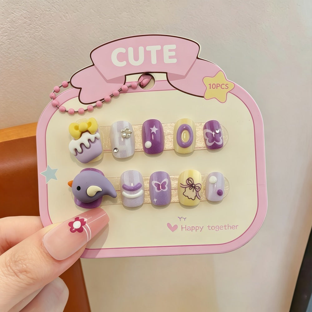 Artificial nails with sweet character design Kalsten