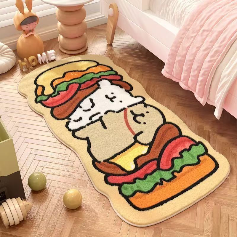Cartoon Dog-Shaped Decorative Area Rug for Home