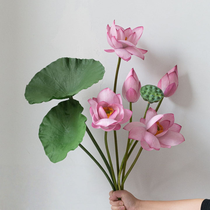 Realistic Lotus Flower Arrangement