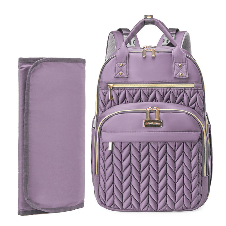 Stylish Quilted Diaper Backpack Kalsten