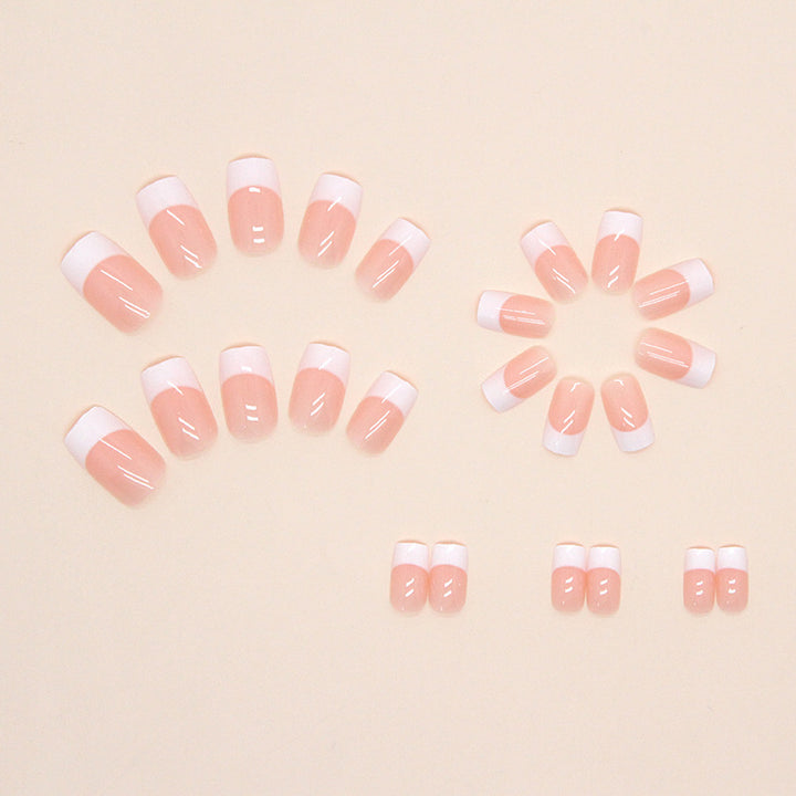 Elegant French Tip Press-On Nails