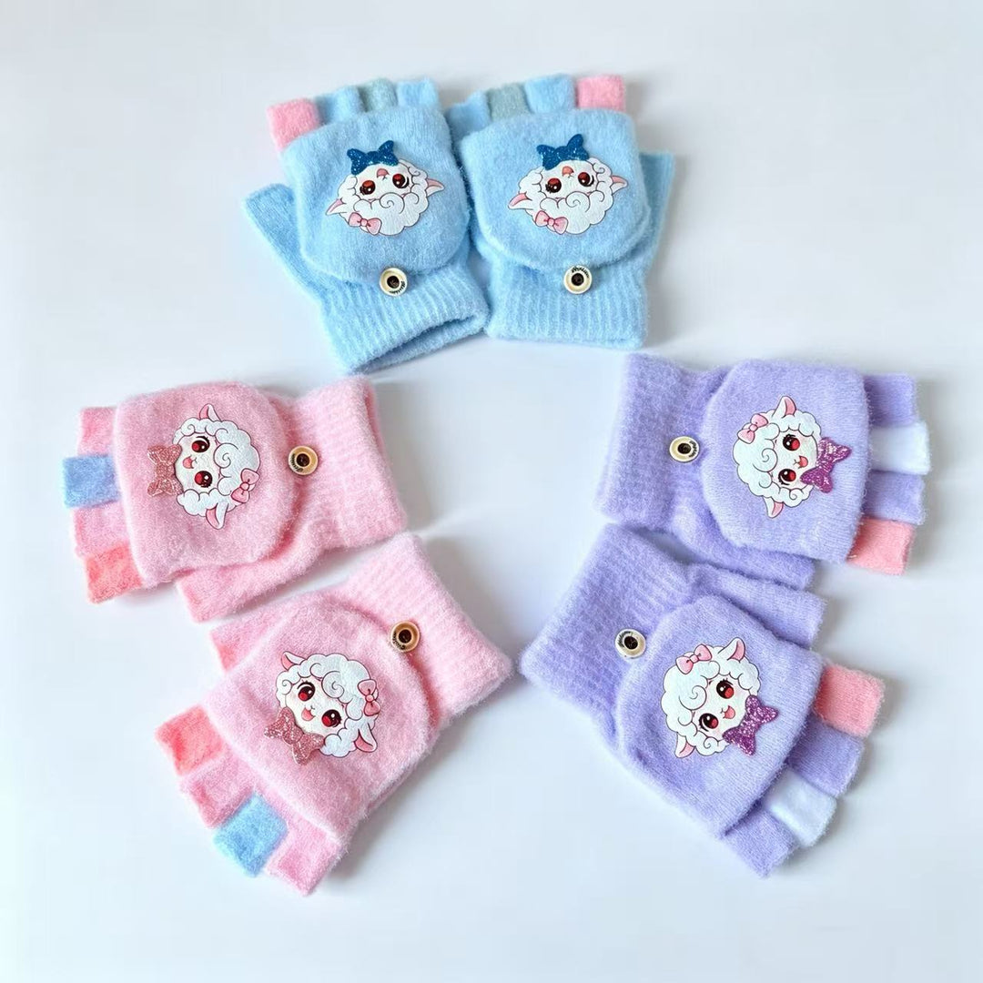 Heart Embellished Fingerless Gloves Kalsten