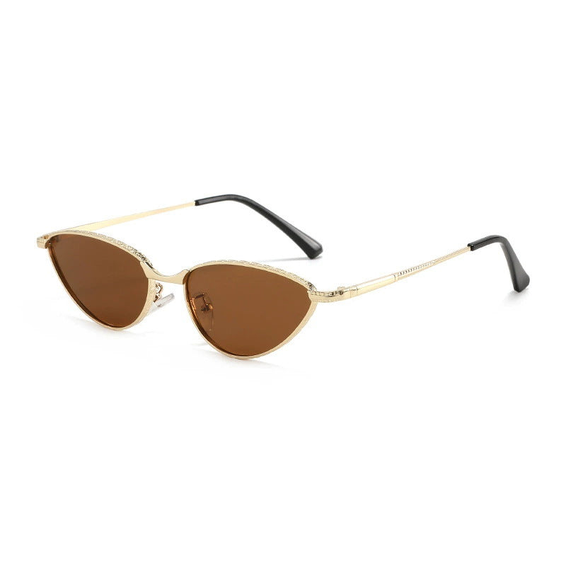 Ladies Cat-Eye Sunglasses with Rhinestone-Embellished Frame and Protective Lenses Kalsten