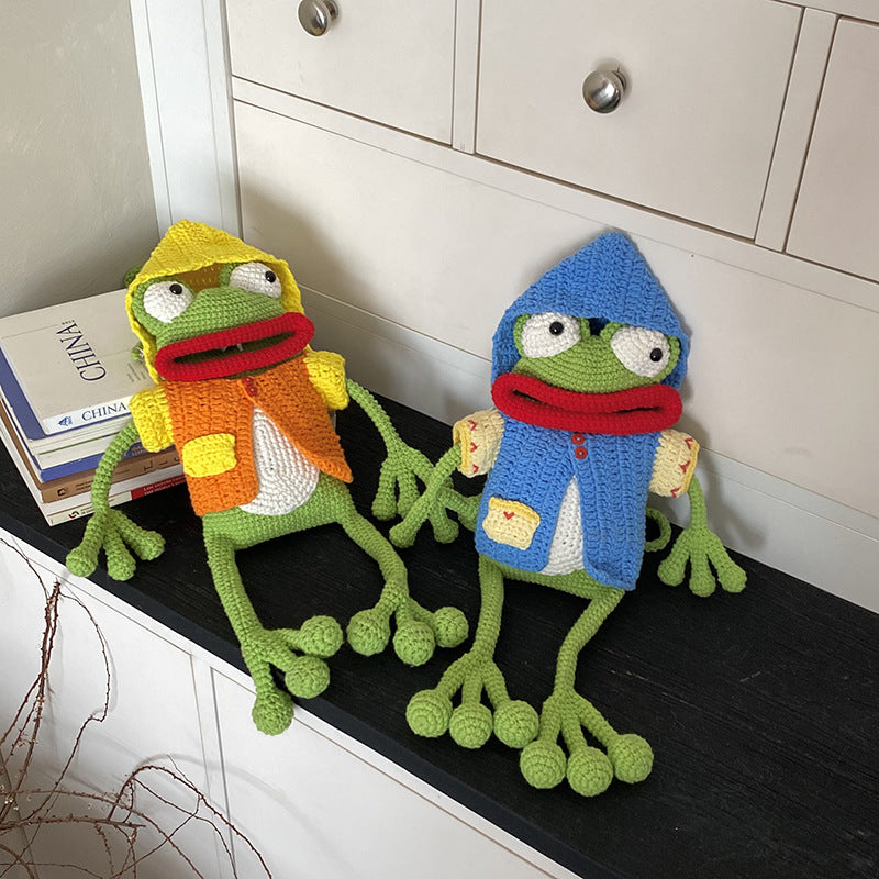 Handcrafted Crochet Frog Toy