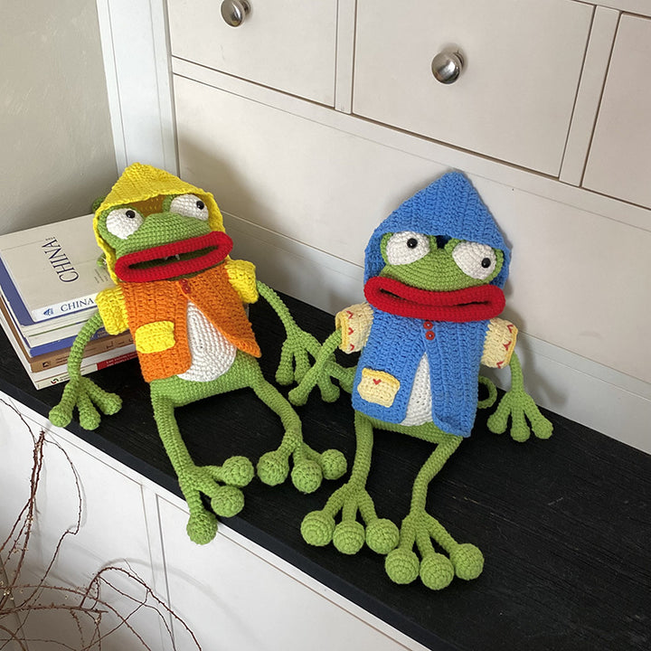 Handcrafted Crochet Frog Toy