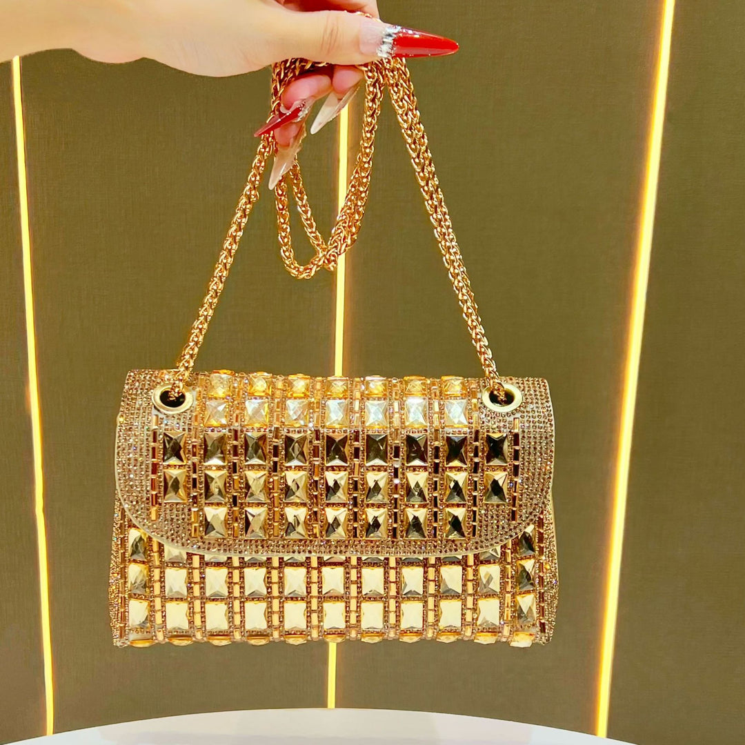 Glamorous Chain-Linked Evening Clutch