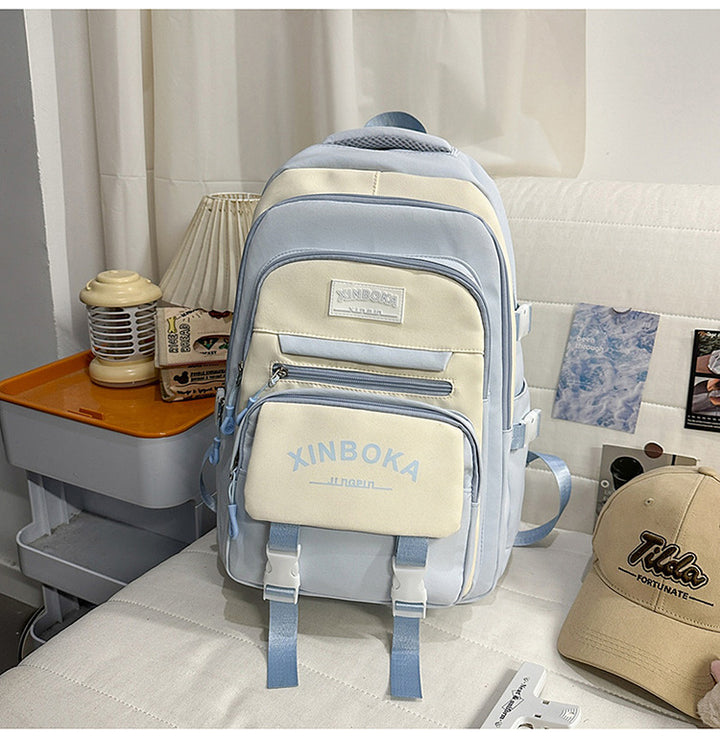 Multi-Compartment Casual School Backpack
