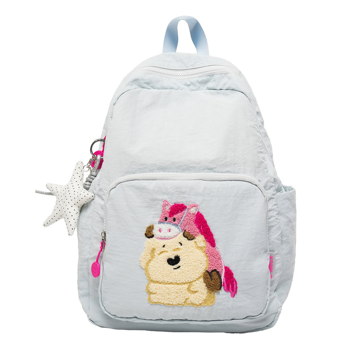 Playful Animal-Theme Embroidered Backpack Kalsten