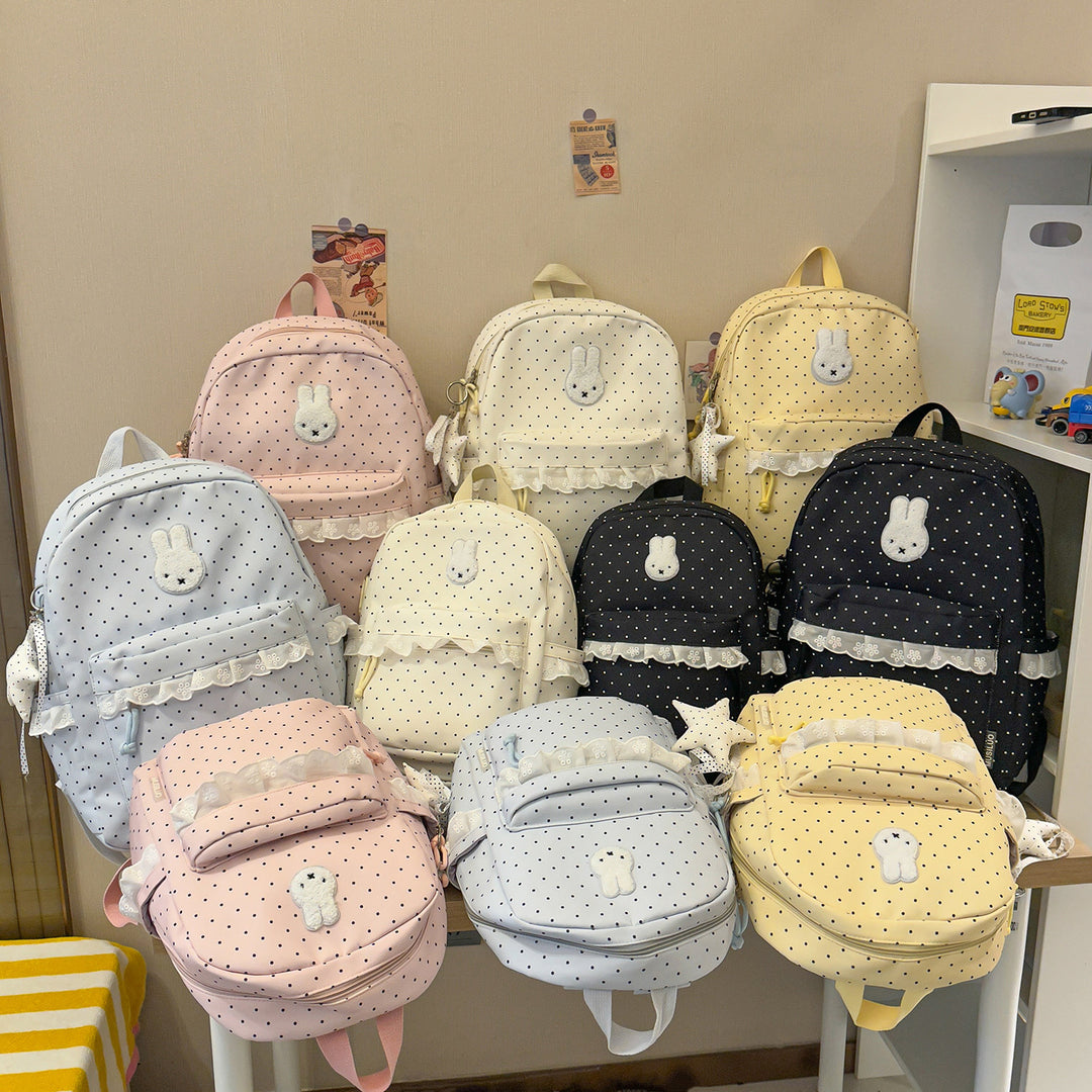 Playful Bunny-Ear Printed Backpack Kalsten