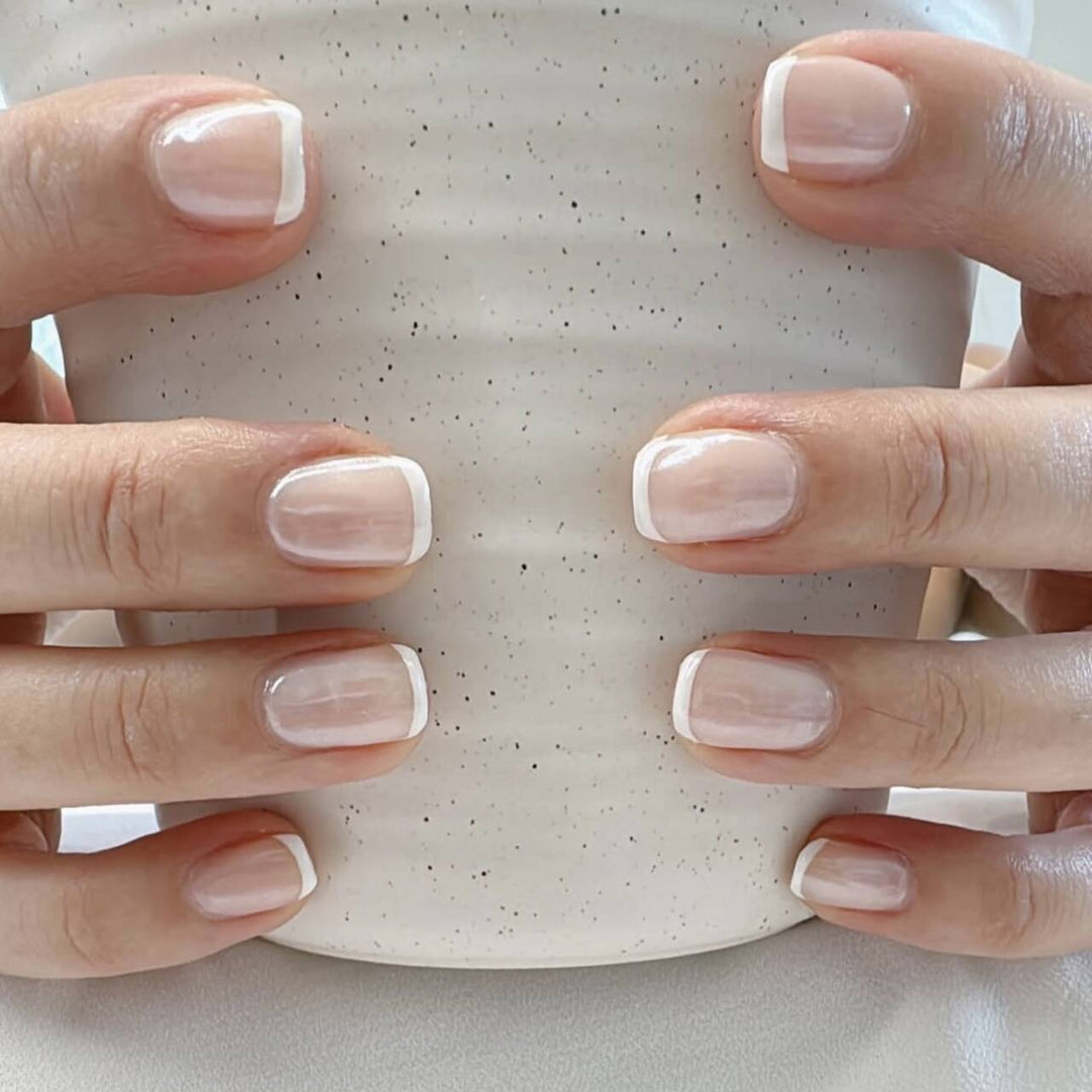 French Tip Press-On Nails Kalsten
