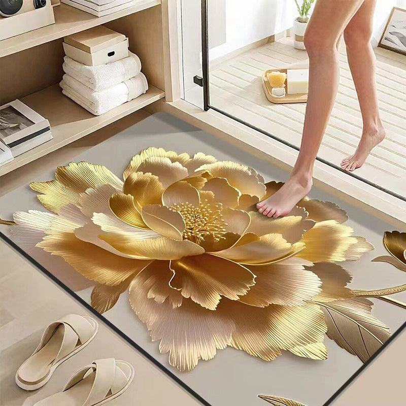 Floral Embellished Bath Mat Kalsten