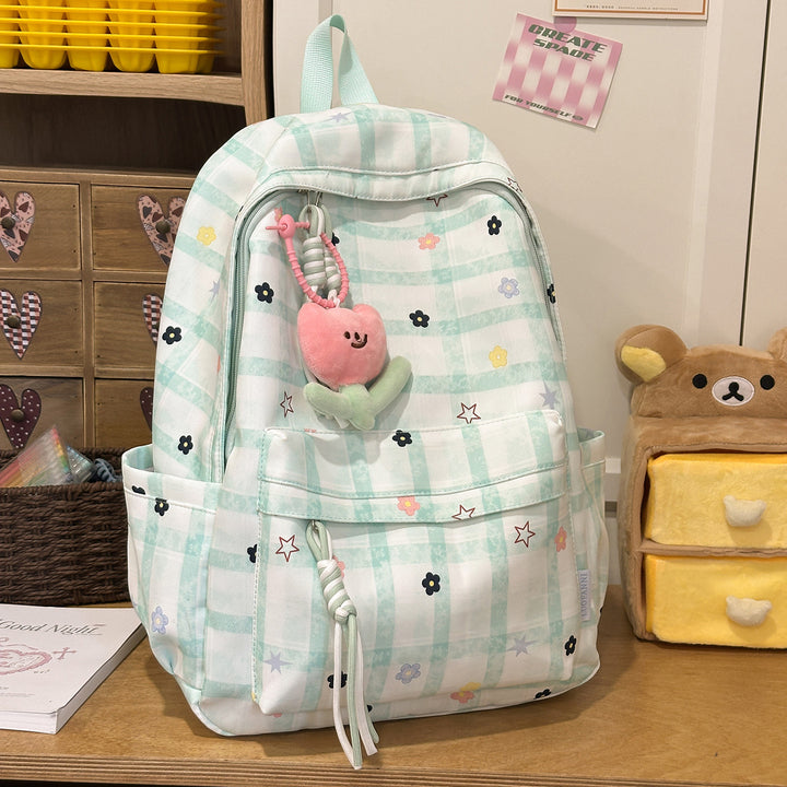 Stylish Checkerboard Print Backpack Kalsten