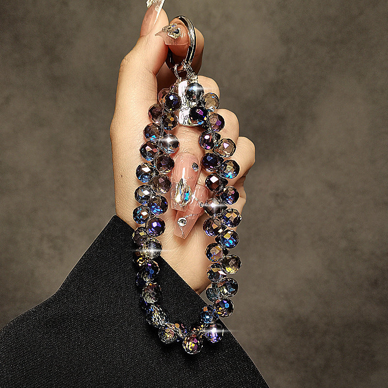 Decorative Crystal Beaded Charm Keychain Kalsten