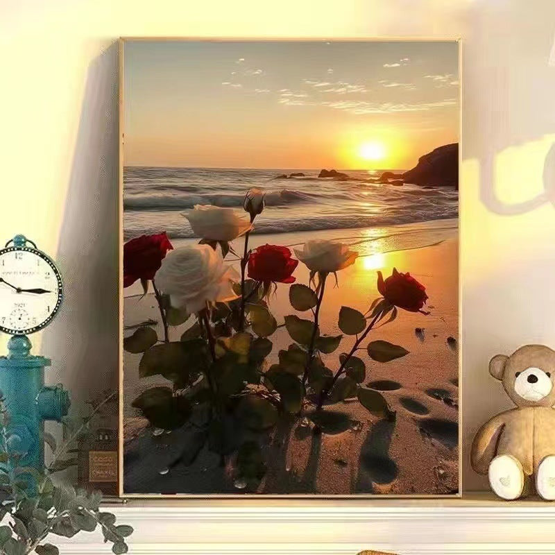 Floral Landscape Canvas Art Kalsten