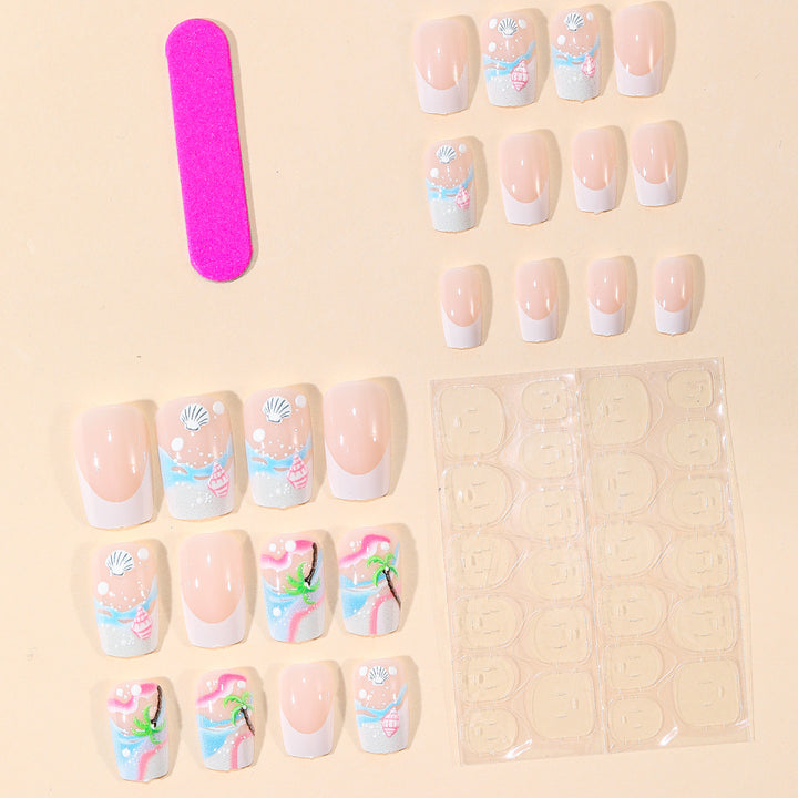 Tropical Seashell Nail Art Kalsten