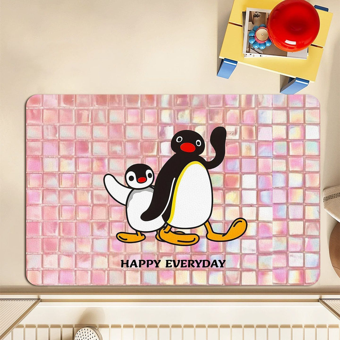 Cute Penguin-Themed Doormat