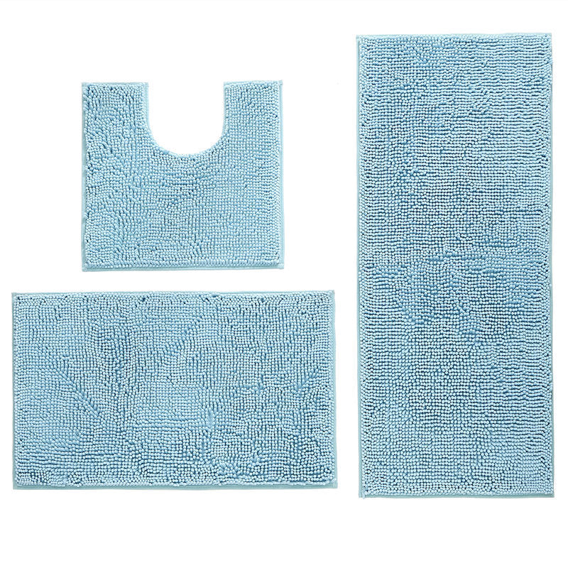 Soft Chenille Bath Mat Set Kalsten