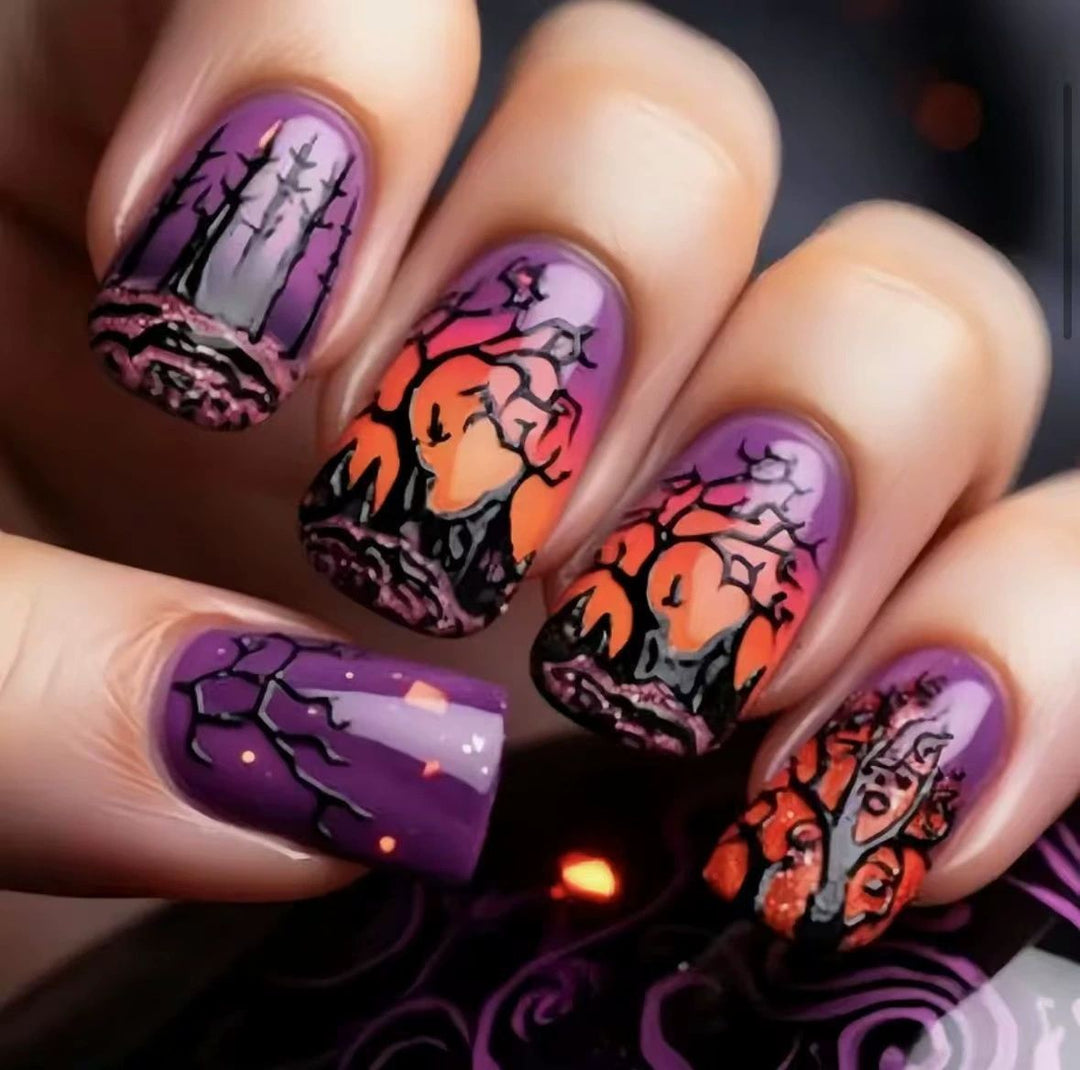 Artistic Halloween Nail Art Enhancements Kalsten