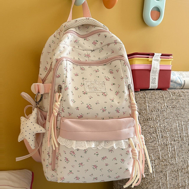Stylish Floral Patterned Backpack Kalsten