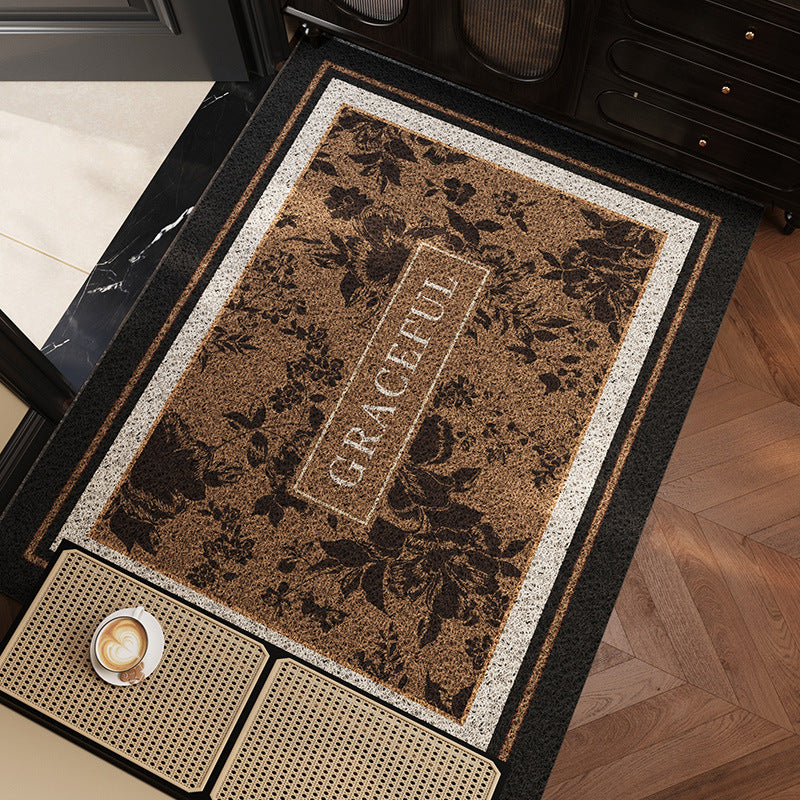 Vintage Floral Area Mat Kalsten
