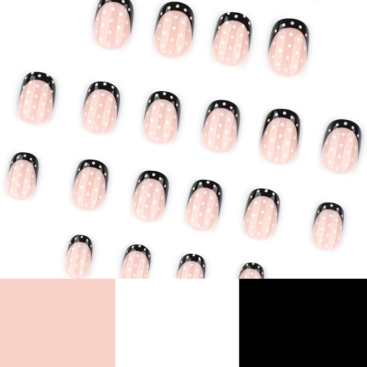Artful nail art with elegant dots and ombre effect Kalsten