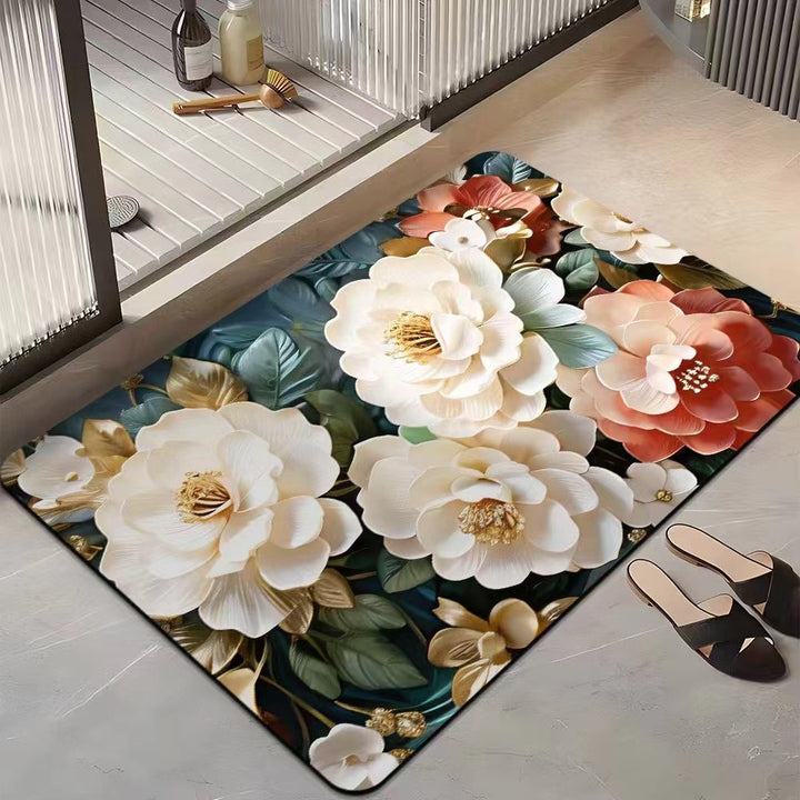 Floral-Themed Comfort Area Mat Kalsten