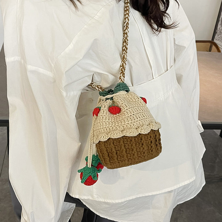 Cute Cupcake-Themed Crochet Mini Bag