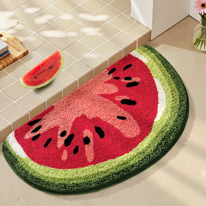 Playful Fruit-Themed Bath Rug Kalsten