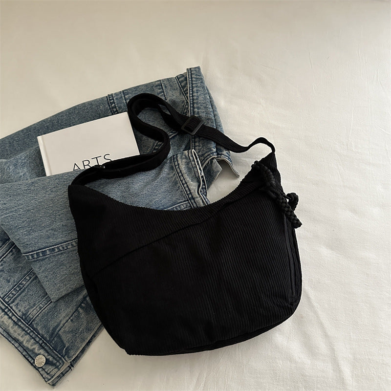 Eco-Friendly Ribbed Crossbody Bag Kalsten