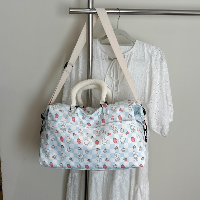 Playful Patterned Travel Duffle Bag Kalsten