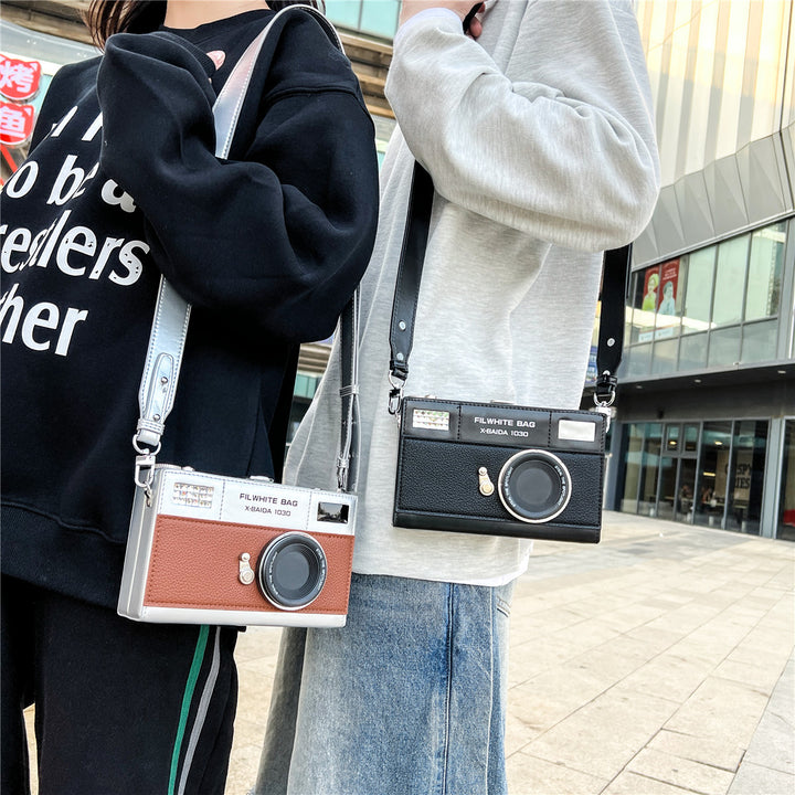 Vintage Camera Style Crossbody Bag