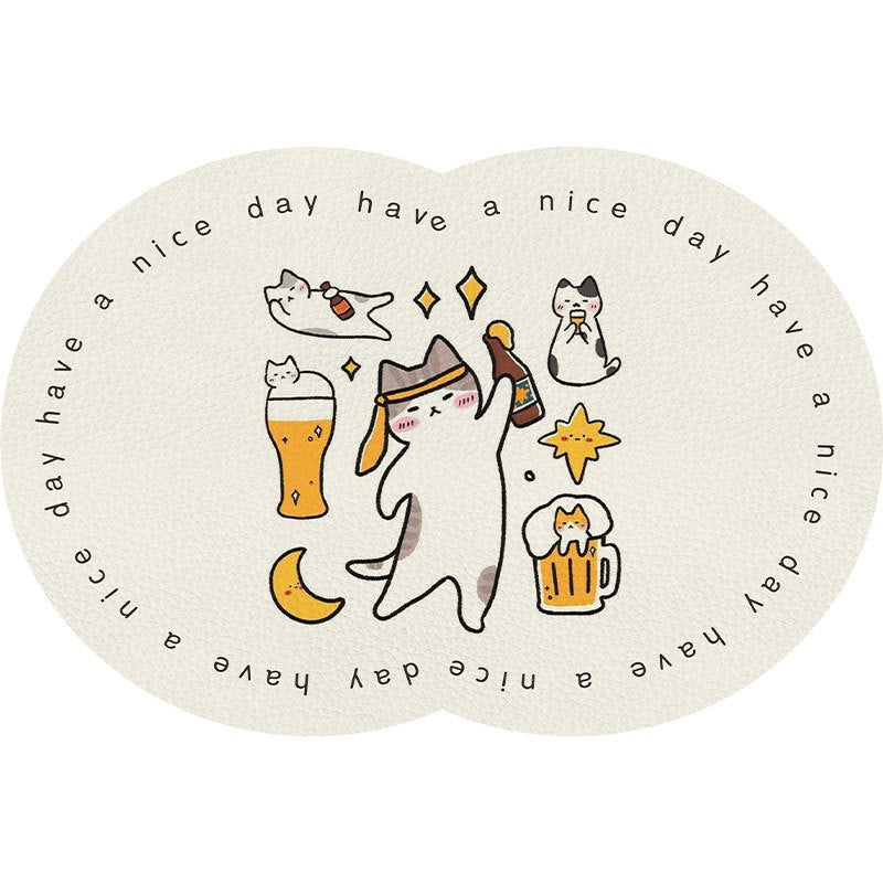 Cute Cartoon Pet-Themed Mat Kalsten