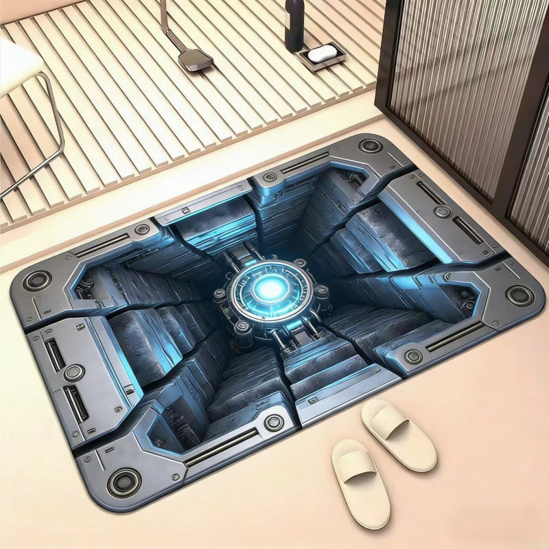 Artistic 3D Illusion Welcome Mat