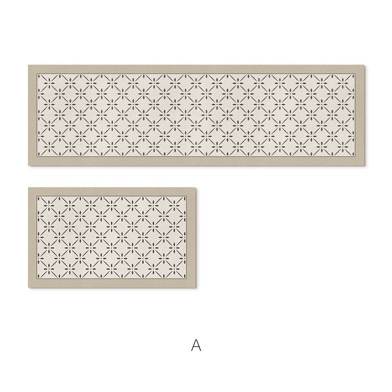 Elegant Textured Area Runner Mat