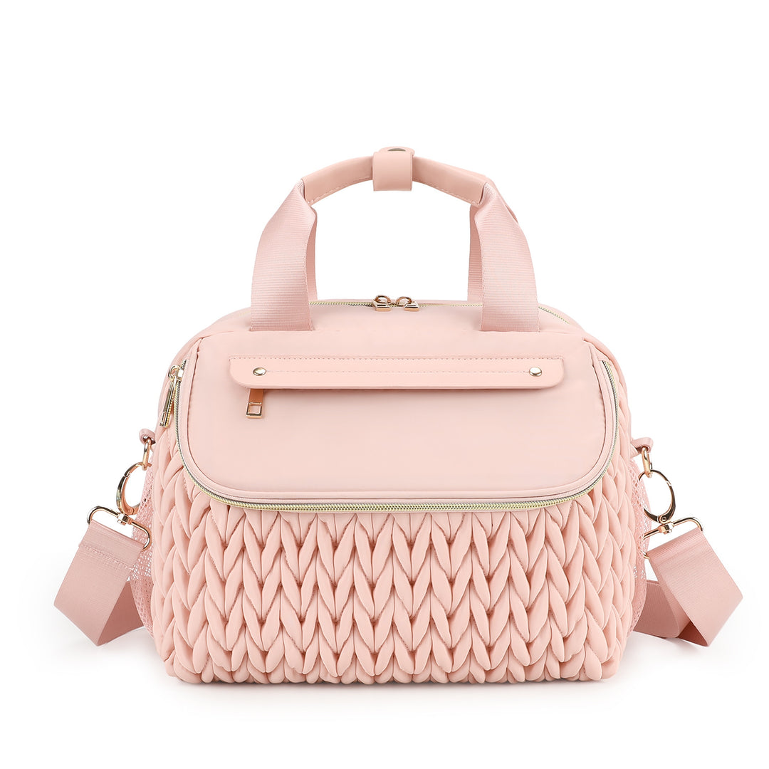 Fashionable diaper bag with elegant woven look Kalsten
