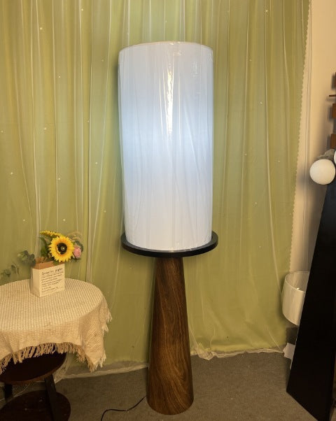 Modern Minimalist Floor Lamp with Integrated Side Table