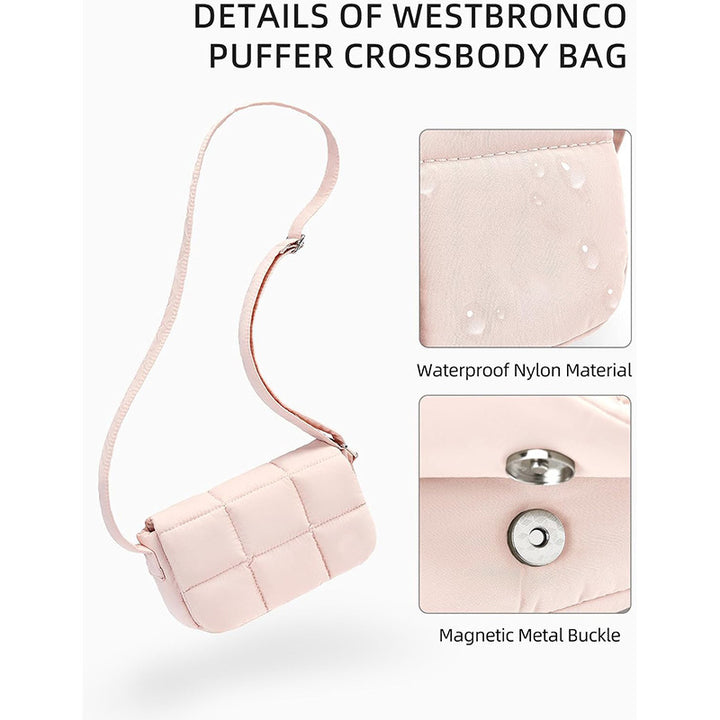 Fashionable Crossbody Bag with Quilted Surface Kalsten