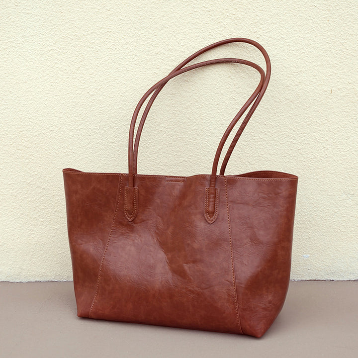 Classic Leather Tote Bag
