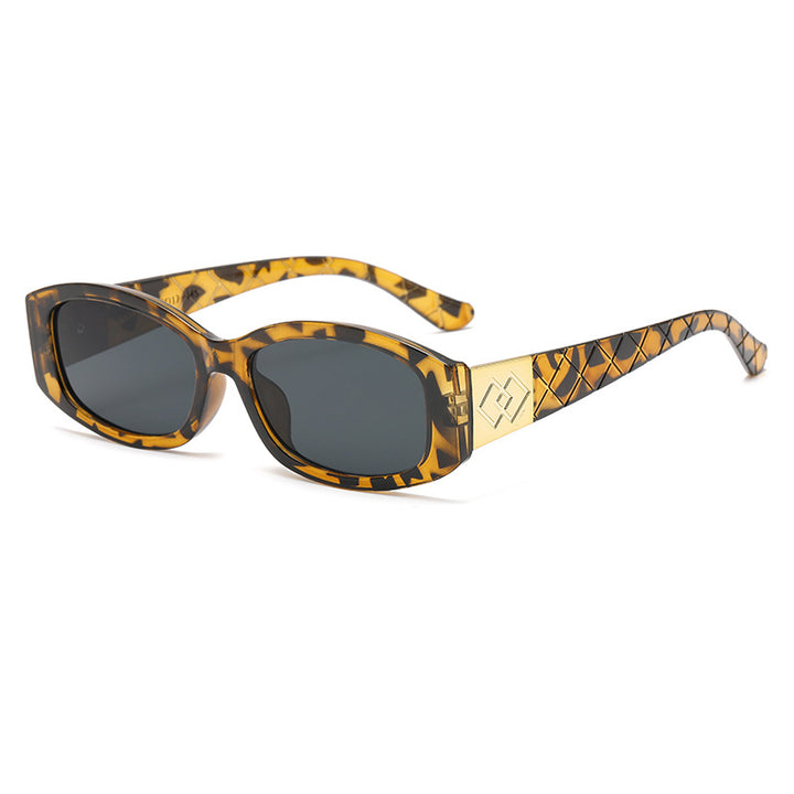Women's modern sunglasses with unique golden frame Kalsten