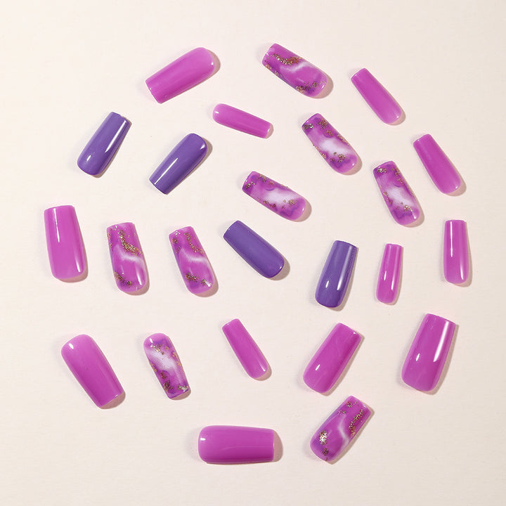 Artistic 3D Marble Acrylic Nail Extensions Kalsten