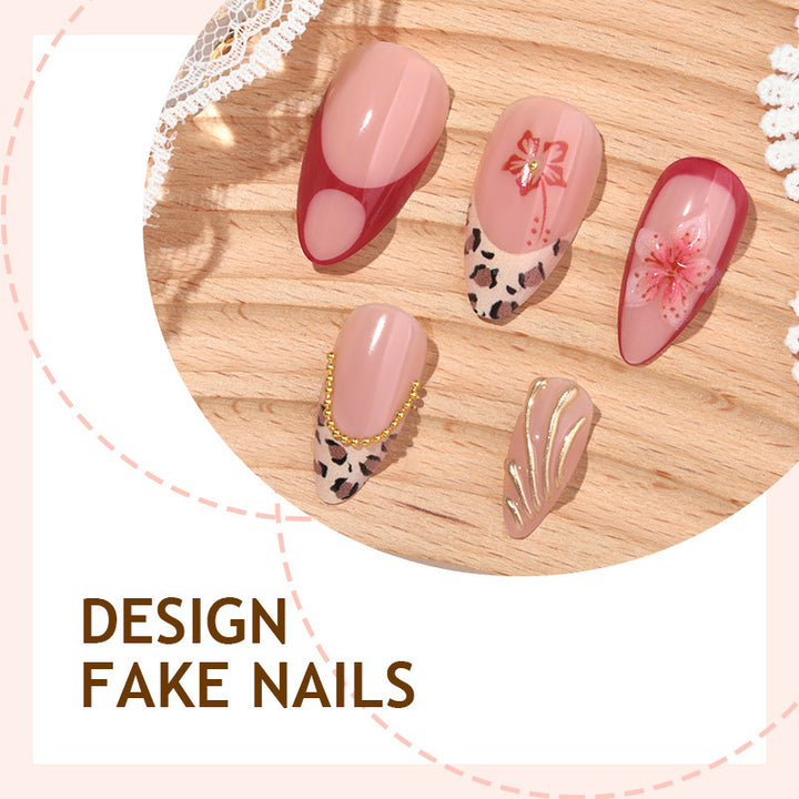 Creative nail art set with floral and elegant designs Kalsten