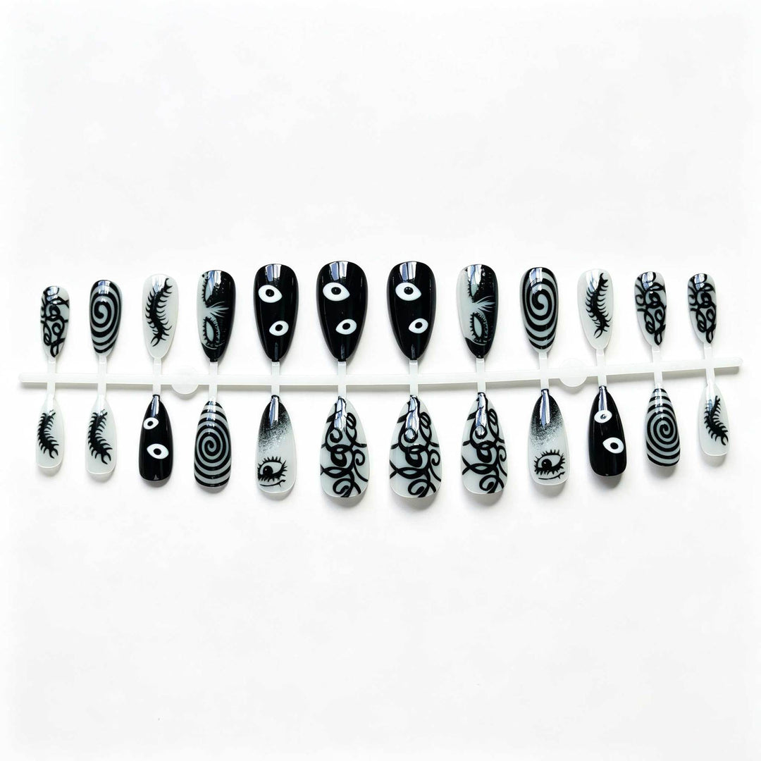 Artistic Halloween-Inspired Nail Art Design Set