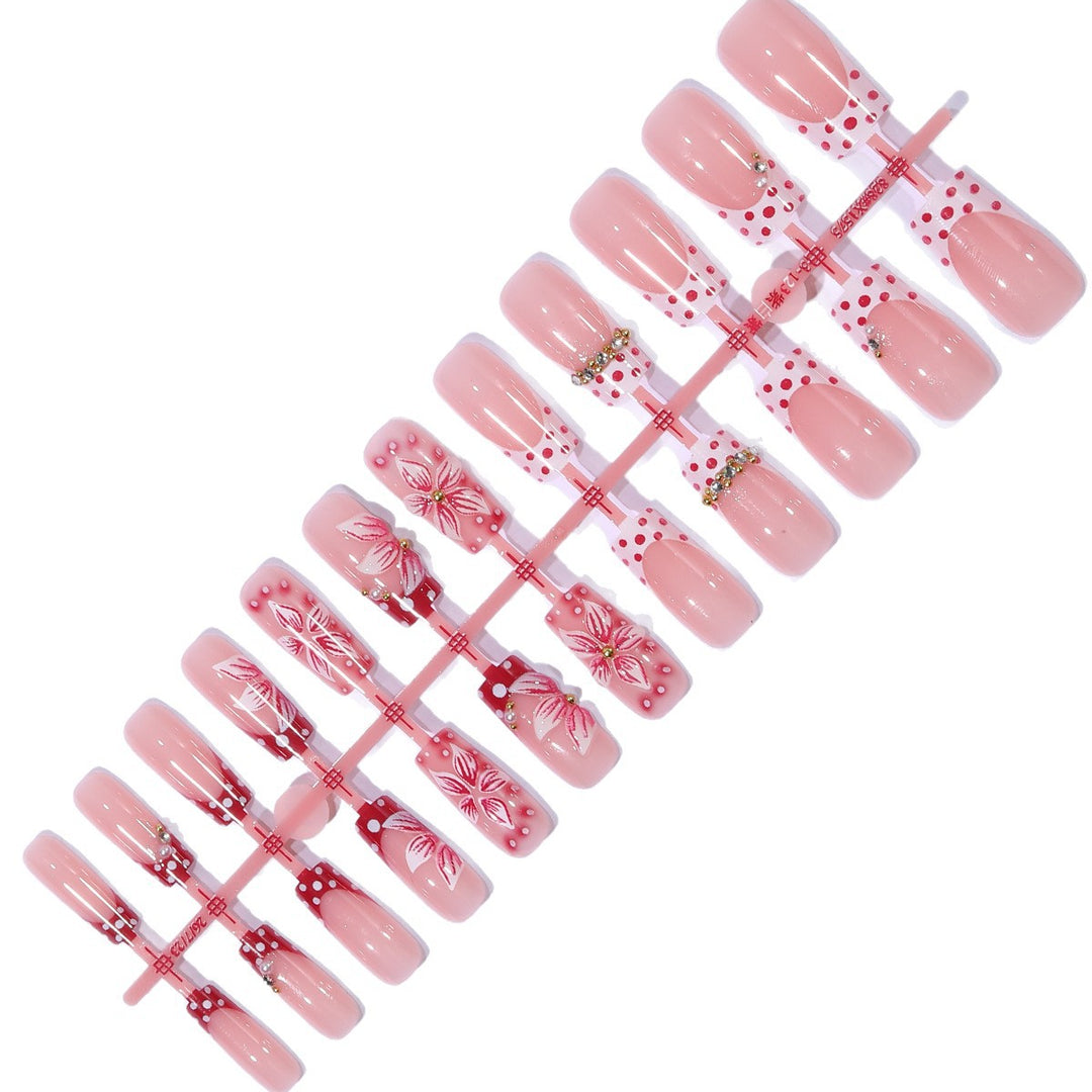 Decorative Floral Nail Art Extensions Kalsten