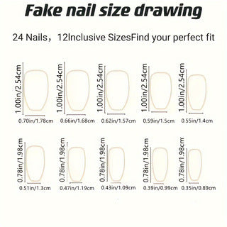 Glittery Press-On Nails Kalsten