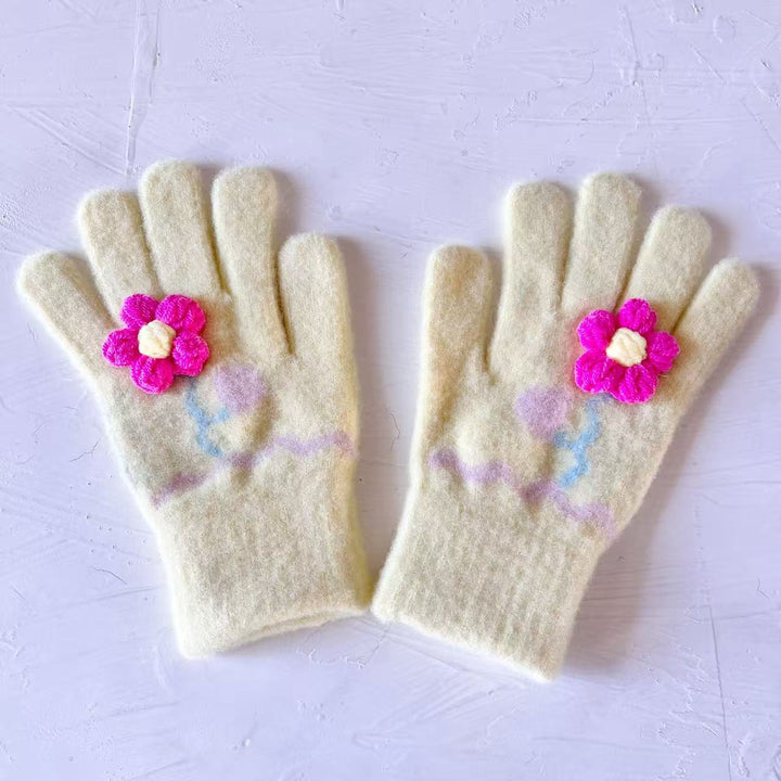 Butterfly Embellished Touchscreen Gloves Kalsten