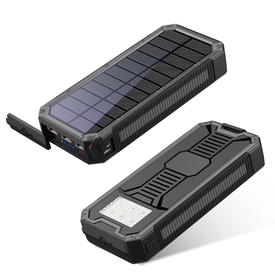 Solar Powerbank with Integrated Flashlight and Fast Charging Function Kalsten