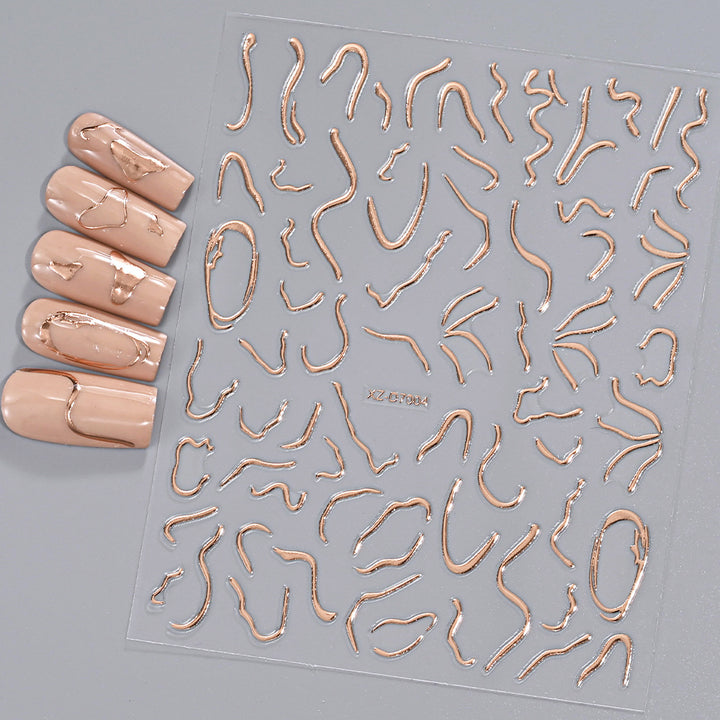 Floral Decorative Nail Art Stickers
