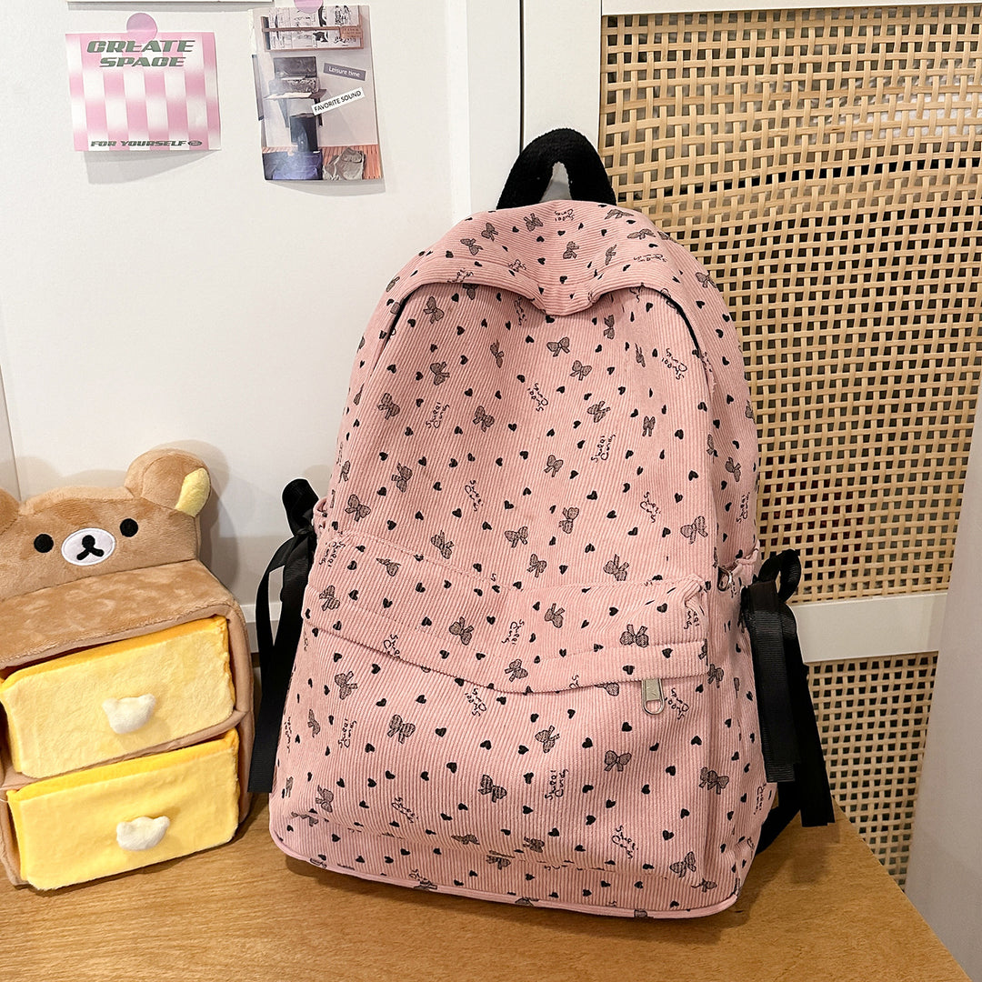 Cute Character-Embellished Casual Backpack Kalsten